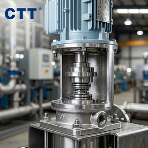 Pompe centrifuge verticale multi-étages en acier inoxydable 304 de 2,2 kW pour l'alimentation en eau industrielle des immeubles de grande hauteur (OEM) - Product Image 2
