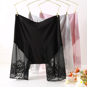 Shorty <span class=keywords><strong>de</strong></span> sécurité grande taille pour femme, sans couture, sculptant le corps, anti-frottement, style boxer sexy en dentelle, pour l'été - Product Image 2