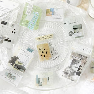 1 Rollo <span class=keywords><strong>de</strong></span> Cinta Adhesiva Decorativa <span class=keywords><strong>de</strong></span> la Serie Freedom Is the Wilderness, Materiales Retro Artísticos y Versátiles para Collage DIY en Cuadernos Hechos a Mano - Product Image 3