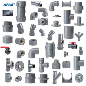 APAS Factory Direct ASTM SCH80 SCH40 Din Asni Jis Cns Compact Single Double Union Ball Valve Pvc Pipe Fittings for water supply