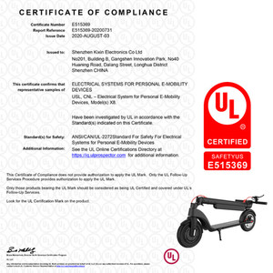ราคาขายส่ง สกู๊ตเตอร์ไฟฟ้า Smart Scooter X8 ควบคุมผ่านแอพ พร้อมที่วางโทรศัพท์ มอเตอร์ไร้แปรงถ่าน 250W ยางสุญญากาศ Escooter X8 ควบคุมผ่านแอพ - Product Image 2