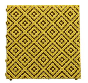 ダイヤモンドパターン400*400 * 16mm PPガレージ床タイル耐久自動車詳細ワークショップタイルインターロック床 - Product Image 4