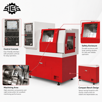 Tour CNC miniature SIEG De6(iKC6) avec 8 stations ATC, portée de 300 mm, MT3, 1500 W, pour laboratoire, éducation, usine, fourniture industrielle