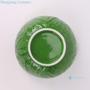 RXBW02-A-B-C-E bol en céramique à motif <span class=keywords><strong>bok</strong></span> choy vert et blanc de haute qualité en stock pour la cuisine de cadeaux de fête de mariage - Product Image 3