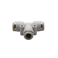 Connecteur pneumatique en T de type PE E 6 mm, raccords rapides en plastique, types de raccords pour tuyaux d'air