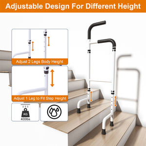 Andador con Asistencia para Subir Escaleras de Altura Ajustable y Fácil Instalación, Muletas para Personas Mayores, Pasamanos para Escaleras, Andador con Ruedas para Subir Escaleras - Product Image 4