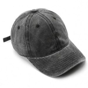 Letter Embroidery Vintage Cotton Washed Baseball Caps Kappe Unstructured Low Profile Adjustable Distressed <b>Dad</b> <b>Hat</b> for Men Women - Product Image 3