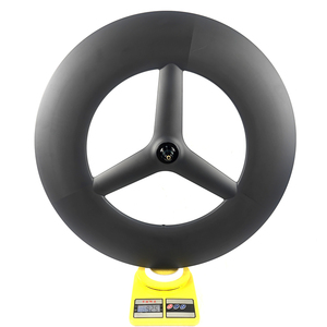 Roues de vélo de route/piste BIKEDOC SP120 700C entièrement en carbone, tubeless, largeur 28 mm, profondeur 120 mm, roues en carbone à <span class=keywords><strong>3</strong></span> rayons - Product Image 6