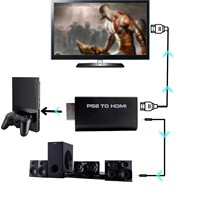 Ps2 zu HD Adapter Ps2hdmi Konverter mit 3,5mm Kopfhörer Audio Buchse für HDTV HD Monitor und PS2