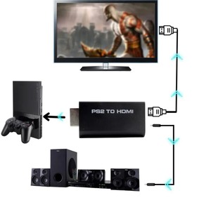 Adaptateur Ps2 vers HD Convertisseur Ps2hdmi avec prise audio casque 3.5mm pour moniteur HD HDTV et PS2 - Product Image 6