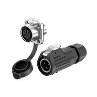 Connecteur d'aviation étanche IP68 EW-LP12, connecteur étanche mâle et femelle, joint semi-métallique à visser pour câble