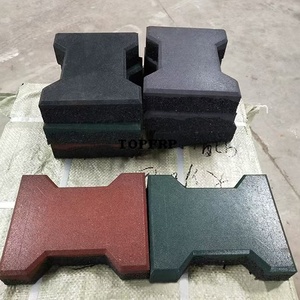 พื้นยางกันลื่นคุณภาพสูง รูปทรงกระดูกสุนัข แบบประกบต่อกันได้ - Product Image 4