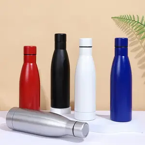 Ex-fabrika fiyat 700ml seyahat su şişesi taşınabilir paslanmaz çelik spor su bardağı Drinkware tek duvar renk spor flask
