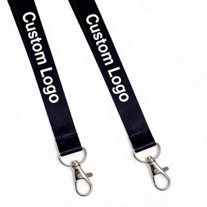 Custom logo Heat Transfer Printing Nylon <b>Polyester</b> <b>Lanyard</b> for Work Permit Brand Mobile Phones - Product Image 2