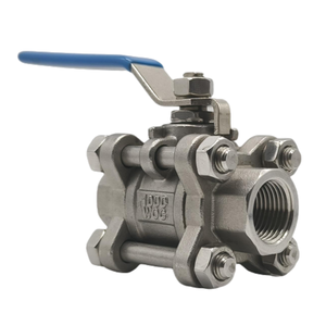 Veeco austenitic API/JIS/DIN ba mảnh nữ ren bóng van thép không gỉ nổi trunnion bóng van OEM V-100 mô hình - Product Image 3