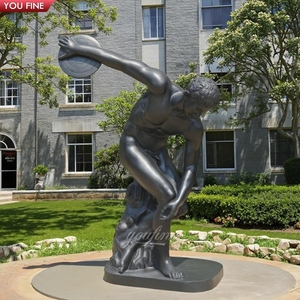 Youfine Tùy Chỉnh Nổi Tiếng Thần Thoại Cuộc Sống Kích Thước Đồng Người Đàn Ông Chiến Đấu Rắn Tượng Một Vận Động Viên Đấu Vật Với <span class=keywords><strong>Python</strong></span> Điêu Khắc - Product Image 3
