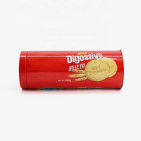 Boîte de conserve ronde en métal de qualité alimentaire boîte à biscuits et gâteaux au beurre avec couvercle pour stocker des bonbons chocolat sucre friandises boîte de conserve