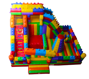 Pista de Obstáculos Inflable Colorida con Tobogán, Gran Parque Infantil Inflable para Niños, Diversión al Aire Libre, Eventos y Negocios de Alquiler - Product Image 2