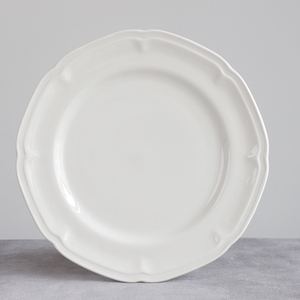 Service de table en porcelaine blanche design italien, collection de tasses, bols, assiettes en relief gaufrées, céramique durable pour la maison et les restaurants - Product Image 2