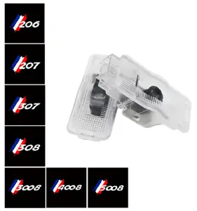 Luce LED <span class=keywords><strong>Logo</strong></span> portiera Auto per Peugeot 206 207 307 3008 4008 5008 RCZ proiettore Laser luce ombra fantasma accessorio Auto - Product Image 2