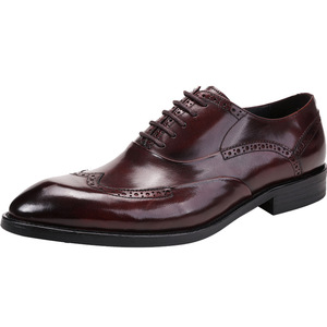 Chaussures Oxford en cuir de vachette de haute qualité, sur mesure pour les tenues formelles. Chaussures habillées pour hommes en cuir véritable. - Product Image 1
