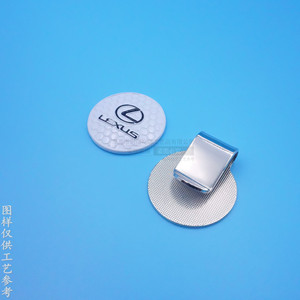 Marqueur de balle de golf Lexus, clip magnétique pour chapeau, fer blanc, aimant puissant, utilisation en extérieur - Product Image 4