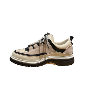 Zapatos de Mujer Estilo Xiaoxiangfeng, Primavera 2026, de Piel Vacuna con Suela Gruesa, con Cordones, Tipo Panda Dad Shoes, Transpirables, Duraderos y que Aumentan la Estatura - Product Image 5