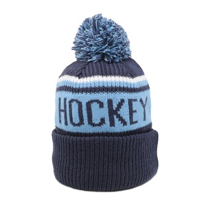 Gorros de Punto Jacquard Personalizados al por Mayor con Logotipo Bordado, Gorros de Punto con Pompón 100% Acrílico, Gorros Cálidos para Invierno - Product Image 5