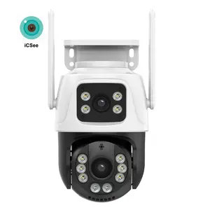 Cina Top 10 Cctv fabbrica 6MP 8MP 4K Icsee esterno a doppia lente Wifi sistema di sicurezza domestica Wireless Wifi Ptz telecamera Ip