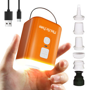 Multifunctionele Beste Handgrootte Elektrische Draagbare Luchtpomp Mini Met Camping Licht Luchtpomp Voor Outdoor Tent Opblaasbaar Bed Speelgoed - Product Image 1