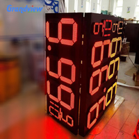 Panneau d'affichage LED extérieur personnalisé à 7 segments pour prix de carburant avec support SDK et OEM, étanche IP65