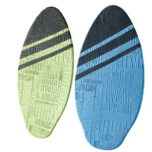 Özel Logo kaykay tahtası skimboard ahşap sörf tahtası ile EVA güverte