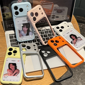 Coque de téléphone en acrylique à bord souple avec grande fenêtre pour iPhone 17 Air 16 15 14 13 Pro Max, coque de téléphone pour iPhone 18 Pro avec affichage de carte - Product Image 1