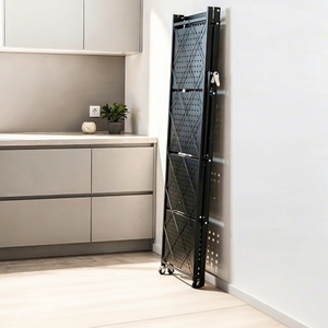 Estante de Almacenamiento Metálico Industrial para Cocina de 5 Niveles con Ruedas para Platos y Tazones, Tipo Vertical, Diseño No Plegable - Product Image 3
