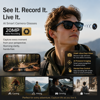 Lunettes Intelligentes SENBONO M10A avec Traduction IA, Caméra HD 20MP 2592x1936px, 30fps, Appel Sans Fil, Enregistrement, OEM/ODM