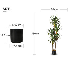 Planta Artificial grande de <span class=keywords><strong>Agave</strong></span>, árbol de imitación, planta fejka en maceta, decoración del hogar, 180cm de <span class=keywords><strong>altura</strong></span> - Product Image 6