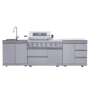 304 thép không gỉ mô-đun ngoài trời BBQ nhà bếp với bồn rửa và BBQ đảo tủ bếp - Product Image 2