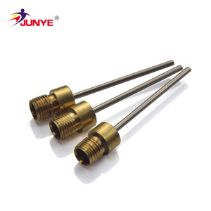 Accessoire de pompe à air à aiguille métallique pour le gonflage de ballons de basketball, de football et de volley-ball avec connecteur fileté - Product Image 3