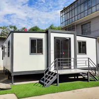 Casa Contenedor Portátil Prefabricada de Acero, Expandible, Modular, de 20 Pies, para Viviendas Pequeñas, Suministro del Fabricante