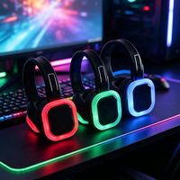 Headphone Nirkabel dengan Driver 40mm Suara HiFi Desain Over-Ear Earcup Nyaman untuk Kantor, Belajar, Musik, dan Gaming