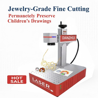 Graveur laser à fibre de bureau 20W 30W 50W avec scanner Galvo pour marquage de bijoux, étiquettes et métaux en acier inoxydable