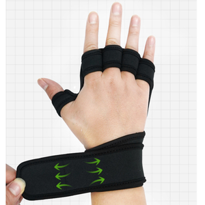 Guantes de Fitness Unisex Coexistence para Levantamiento de Pesas, Protección de Palma y Muñeca, Diseño Antideslizante de Medio Dedo - Product Image 3