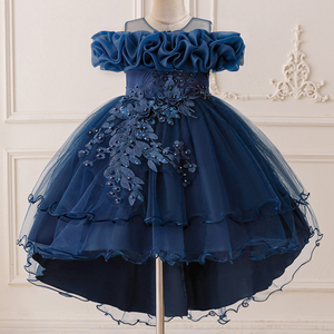 2025 हाई-एंड लड़कियों की राजकुमारी लेटी ड्रेस मेष फूलों की पोशाक के लिए फूलों की पोशाक - Product Image 5