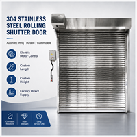 Porte à enroulement électrique en acier inoxydable 304, système de levage automatique, porte de sécurité, vente en gros d'usine.