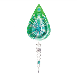 Fournisseur d'usine : Éolienne Arbre de Vie avec Cristal Torsadé, Décoration de Jardin 3D, Queue Spirale en Acier Inoxydable - Product Image 4