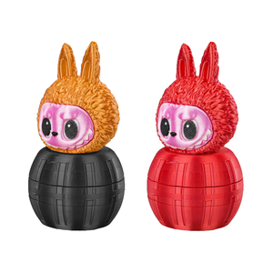เครื่องบดสมุนไพรแบบ 3 มิติ รุ่น Labubu สีม่วง รูปทรงกระต่าย ทำจากพลาสติกทรงกลม สำหรับสมุนไพรแห้ง พร้อมโลโก้ รับผลิตแบบ OEM ODM - Product Image 4