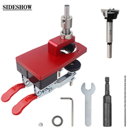 Guide de perçage de trous de charnière 35 mm pour le travail du bois avec fixation, outils de perçage pour portes et armoires
