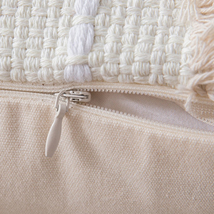 Taie d'oreiller marocain en polyester, <span class=keywords><strong>50x50</strong></span>, avec pompon, décoratif, style boho, en stock, vintage - Product Image 4