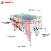 Table de football et de baby-foot électronique en métal, machine de jeu à monnayeur avec interface en anglais – Offre Spéciale