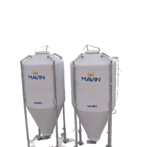 Silos de Acero Inoxidable para Alimentación de Ganado, Usados, Galvanizados, Sistema de Alimentación para Cerdos, Fabricante Vietnamita, Granjas - Product Image 1